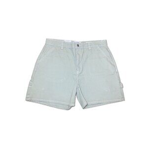 COTTON:ON Carpenter Soft Green Denim Women's Short Size 14